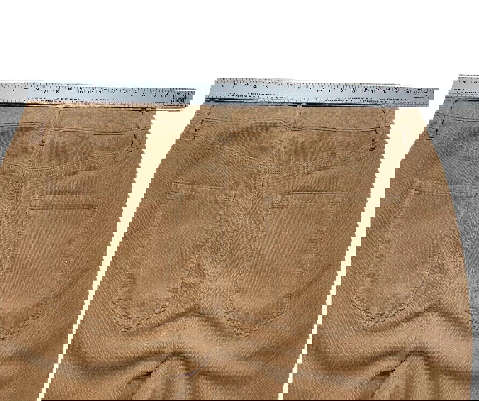 Pantalones Jegging Talbots de pana color canela para mujer, talla 14, con curvas