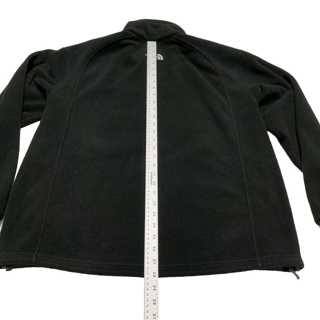 Chaqueta polar North Face para hombre, talla L, negra, con bolsillos con cremallera completa, para exteriores e invierno