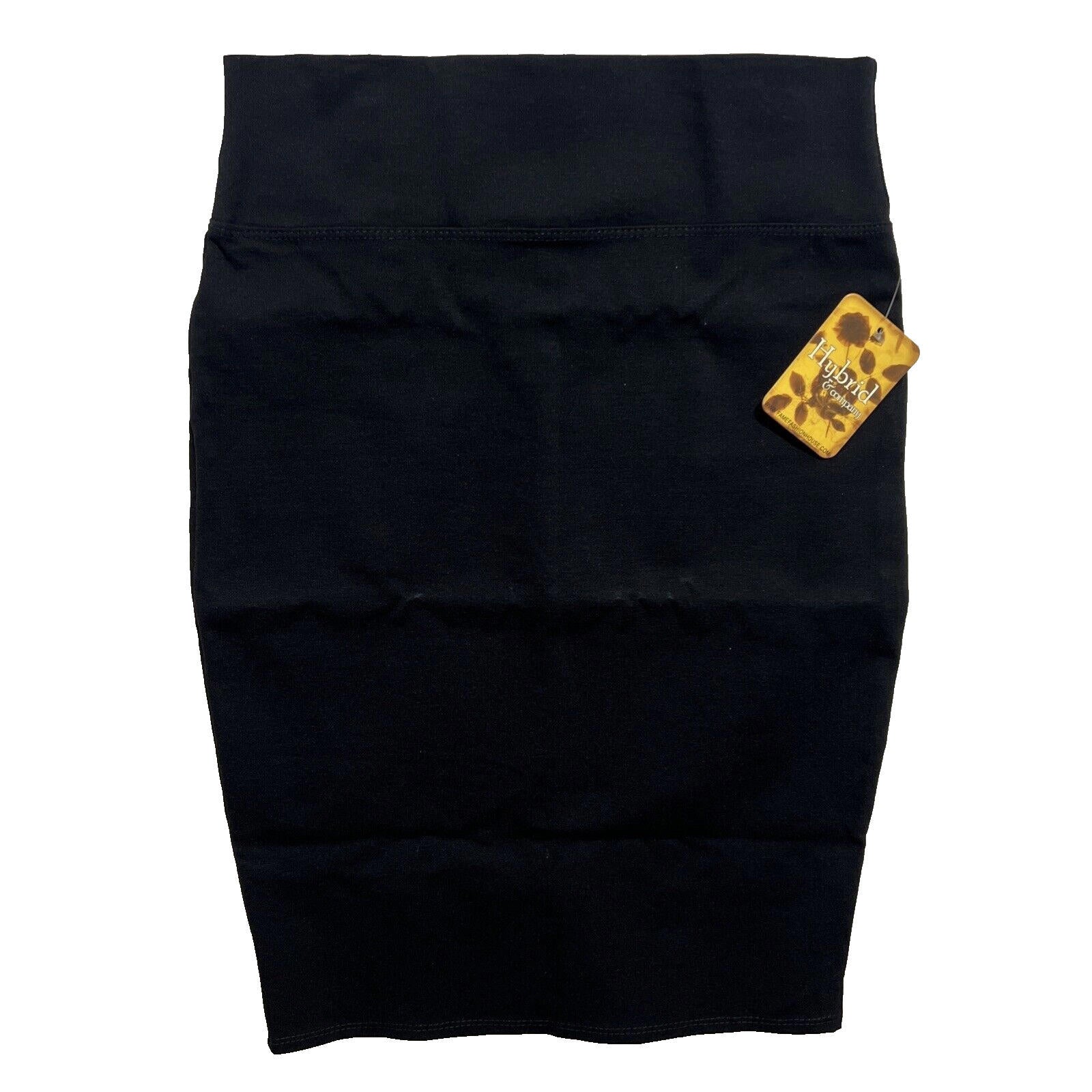 Falda larga negra de licra con corte tubo para mujer de Hybrid &amp; Company para oficina