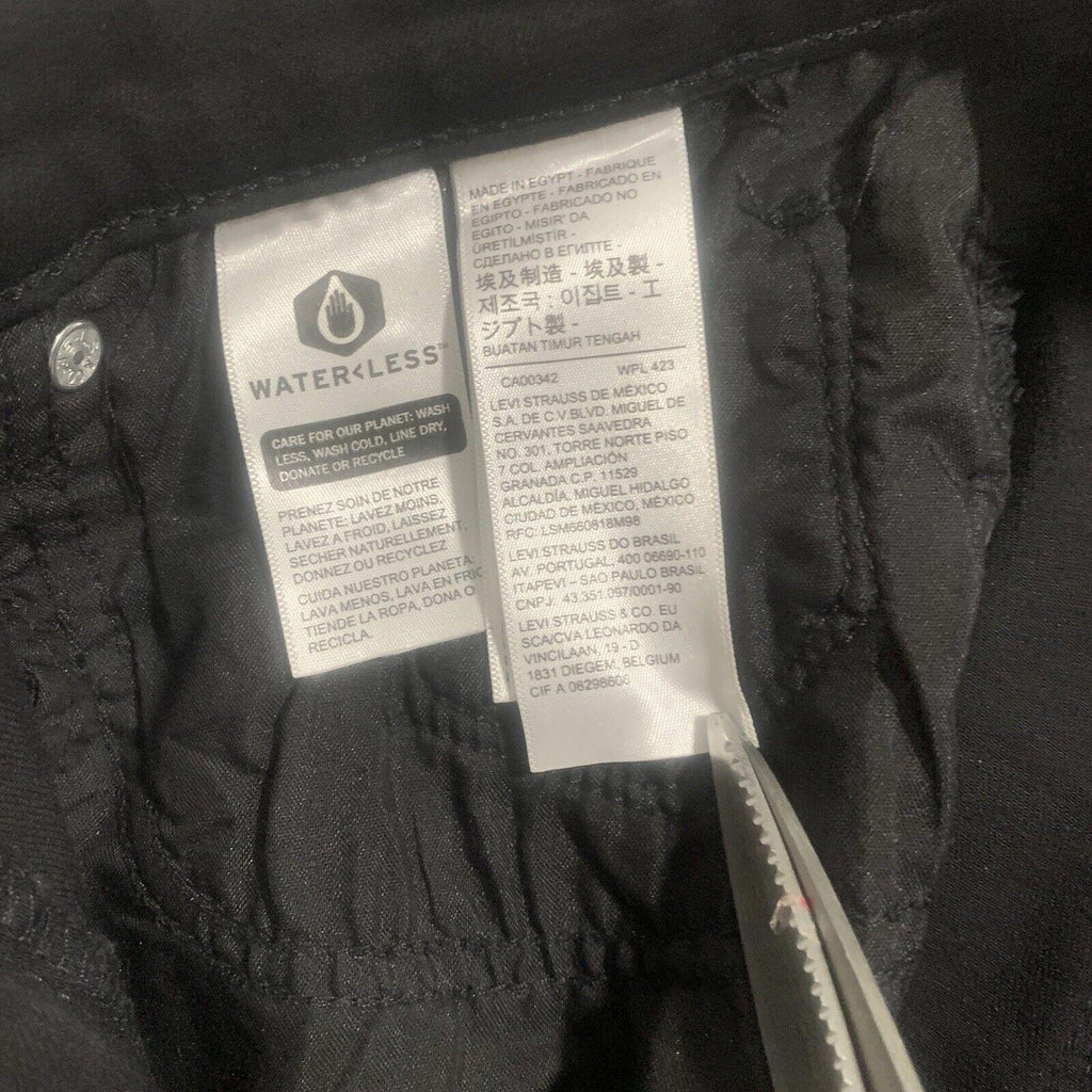 Vaqueros Levi Strauss para mujer, 10L, negro, ancho 30 x 32 L, clásico