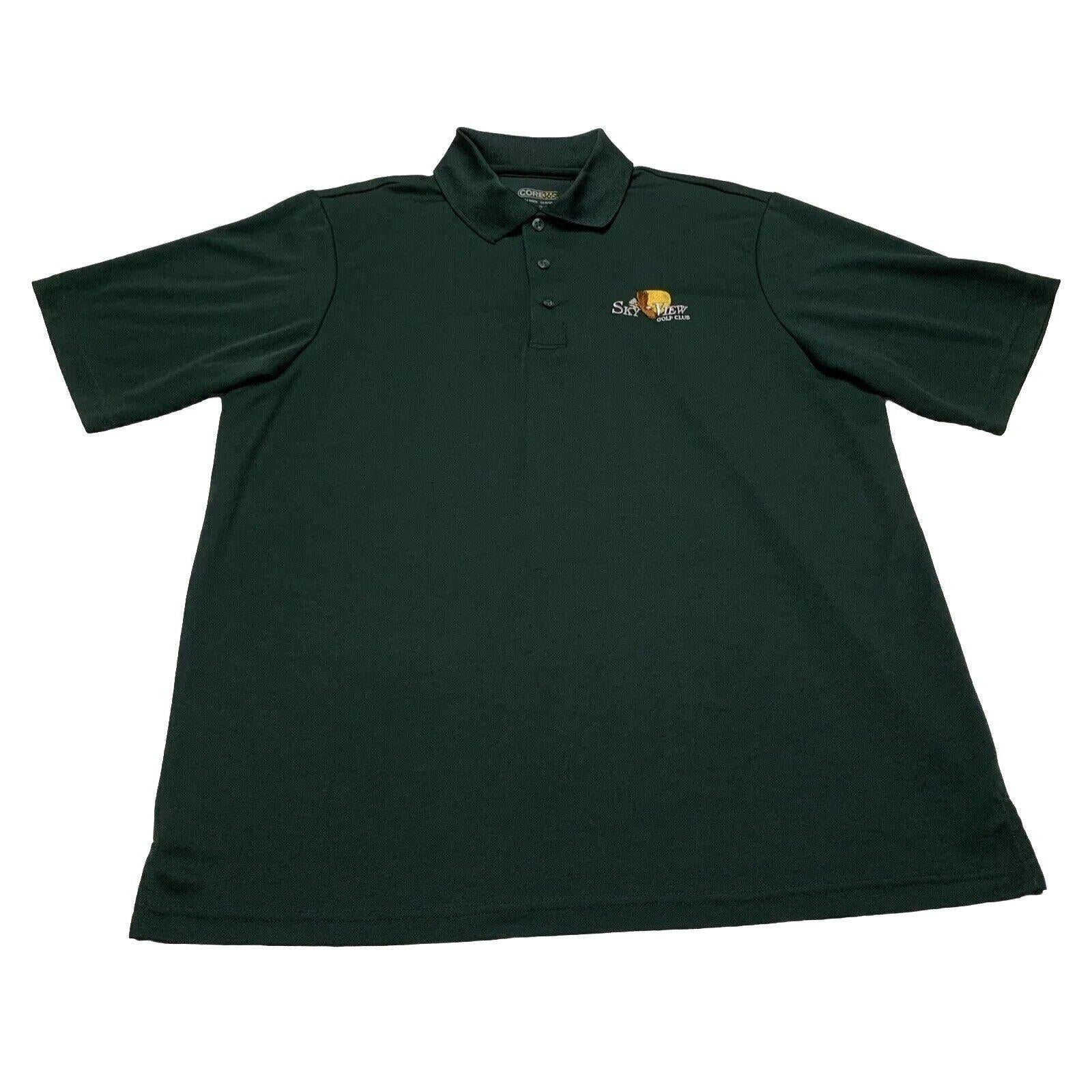 Polo Core 365 Dri-Fit verde para hombre, talla grande, absorbente de humedad y antimicrobiano