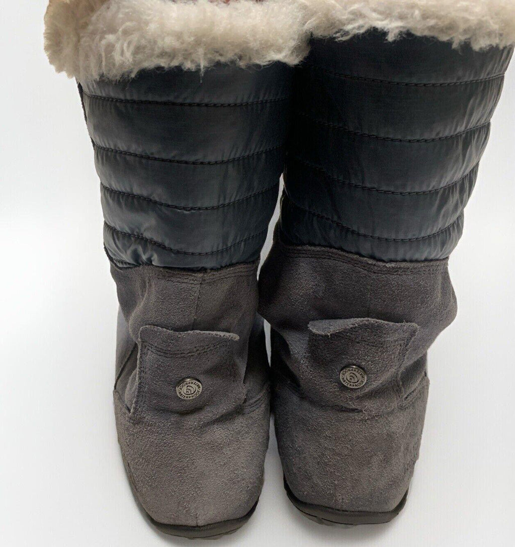 Botas de invierno Prima Loft de piel sintética gris de ante para mujer, talla 10, de The North Face