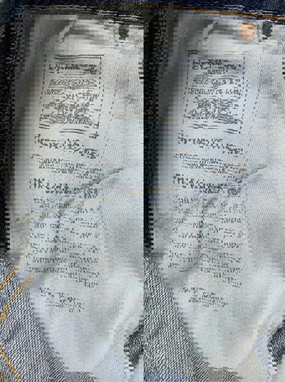 Vaqueros Levi's 512 para hombre, 30 x 30, azul, desgastados y elásticos