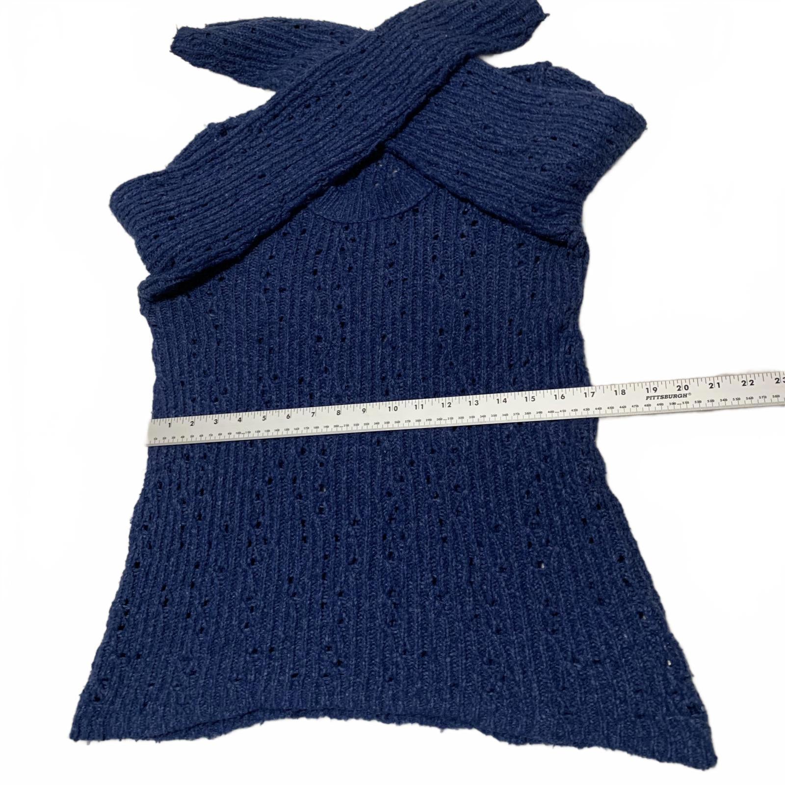 Suéter de punto de manga larga azul para mujer talla L de Free People