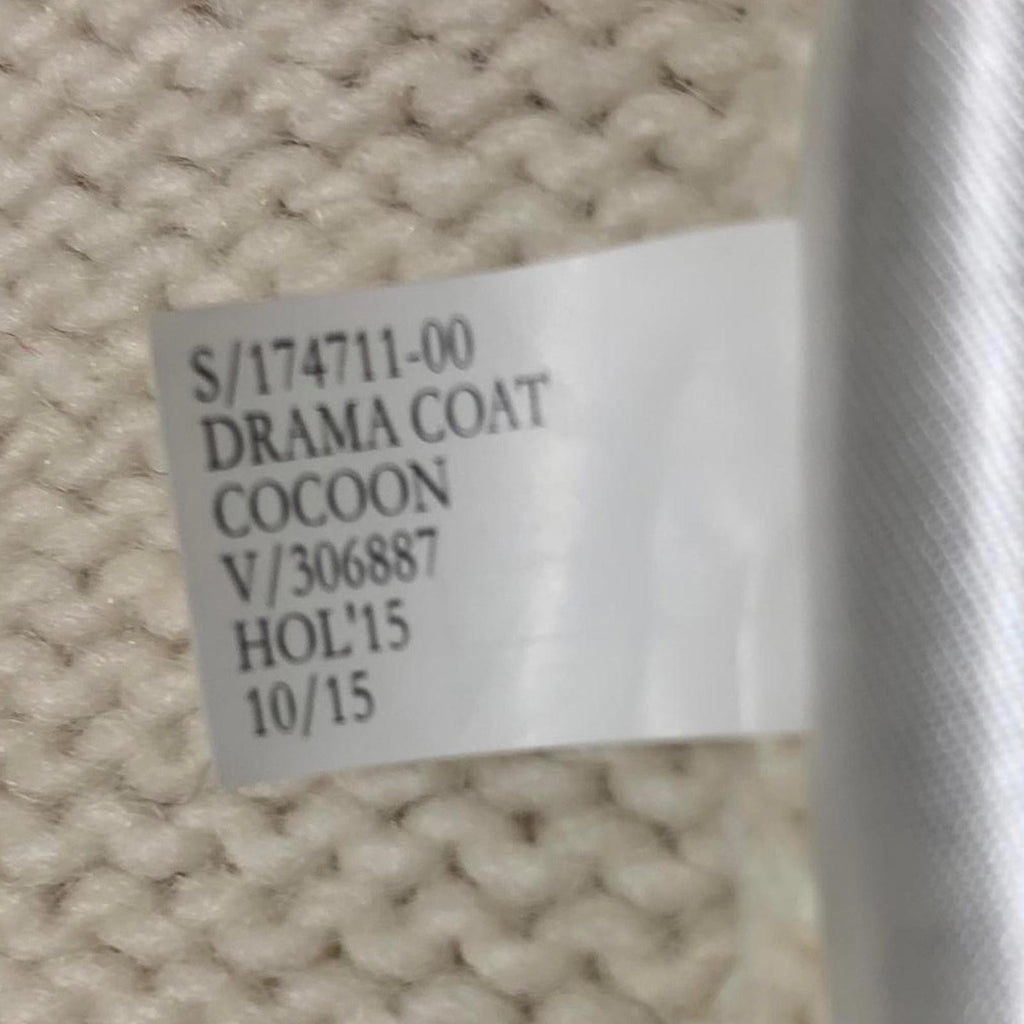 Cárdigan largo de punto de hilo italiano color crema para mujer de Banana Republic, talla L