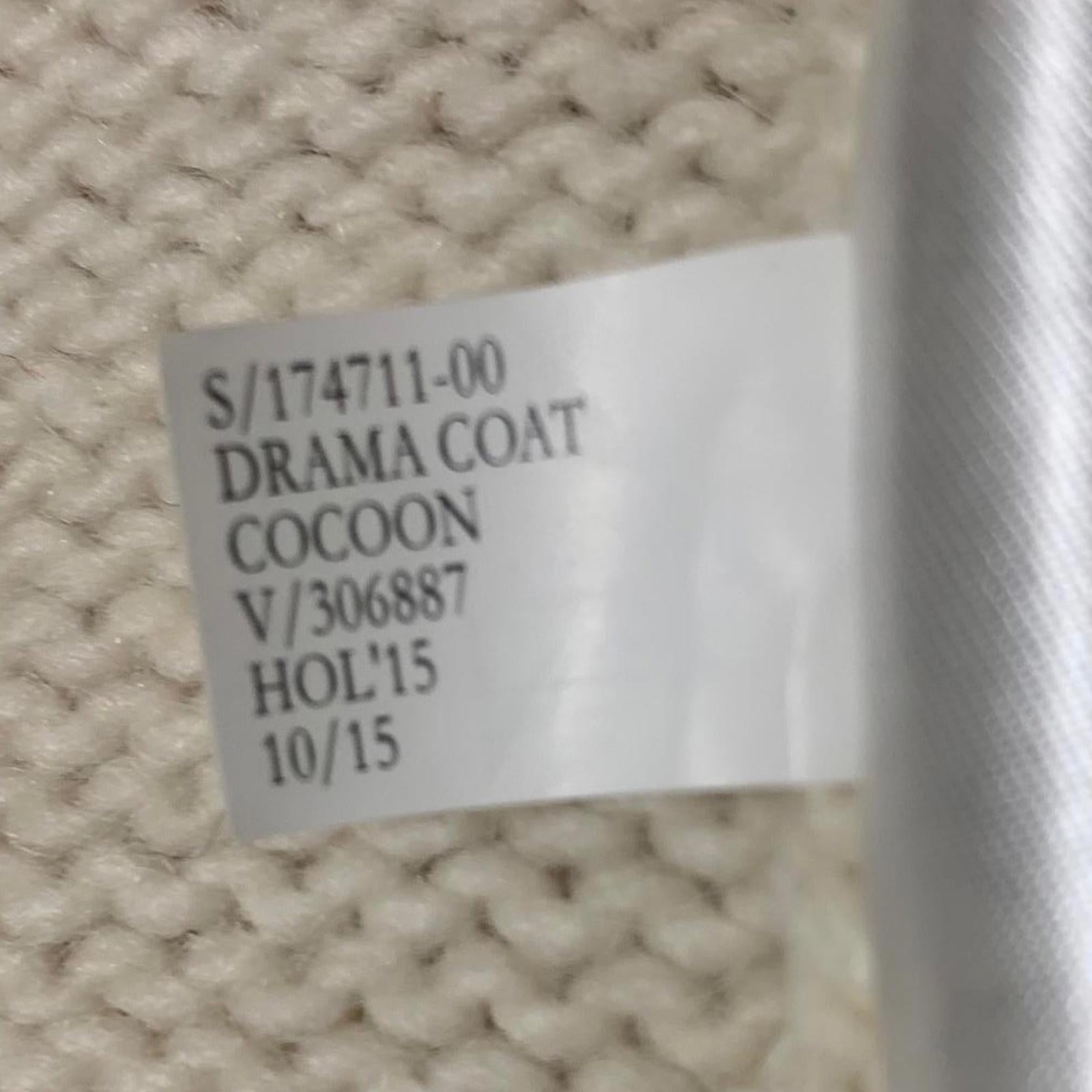 Cárdigan largo de punto de hilo italiano color crema para mujer de Banana Republic, talla L