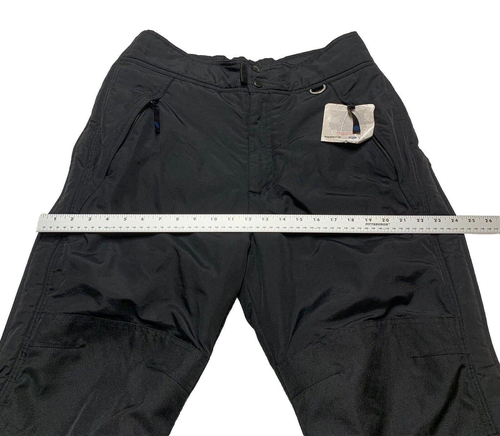 Pantalones de nieve para eslalon para hombre, talla M, nailon negro, bolsillos con cremallera en los tobillos, para esquí y snowboard Storm