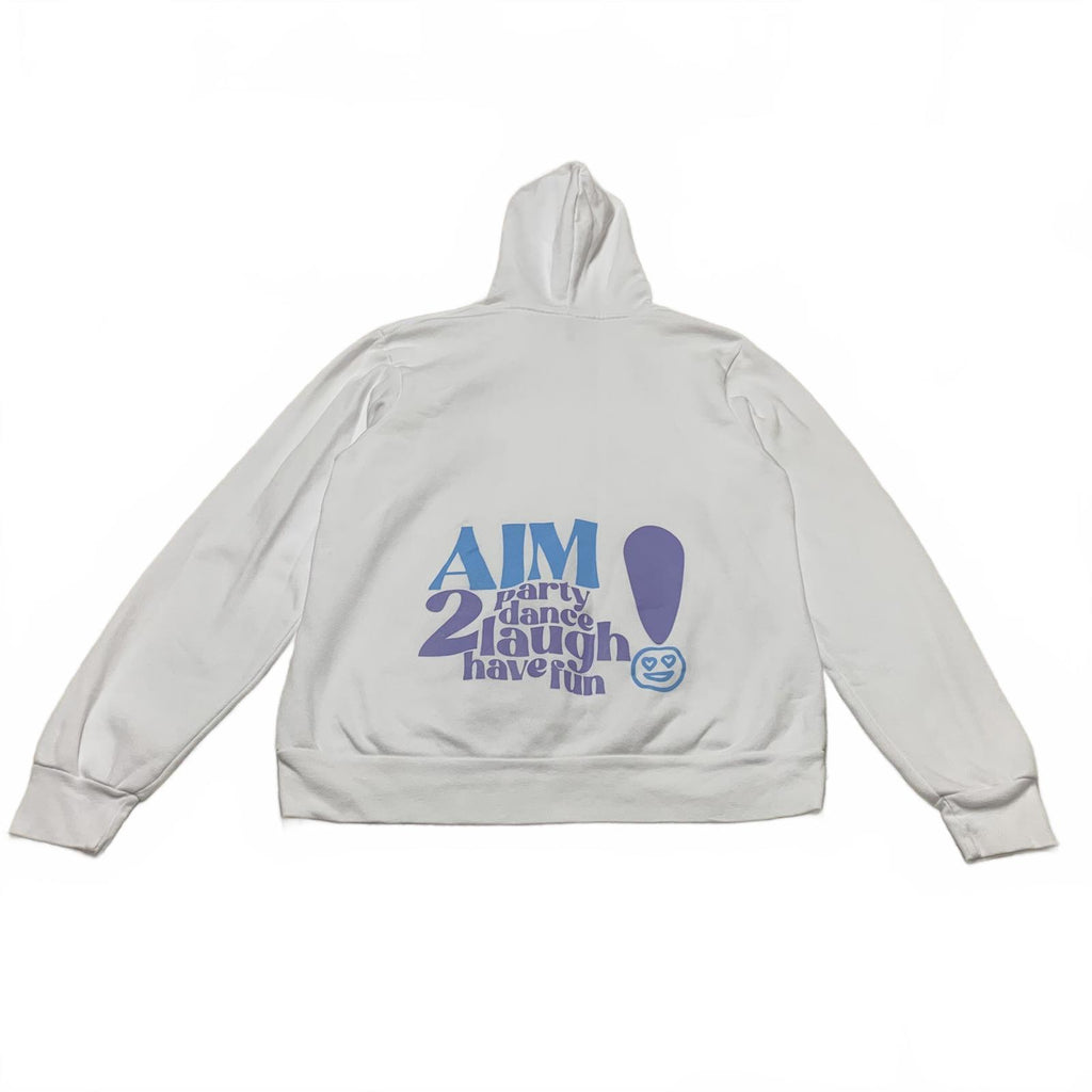 Sudadera con capucha y diseño gráfico en blanco mediano para mujer de la colección Bella + Canvas Fleece