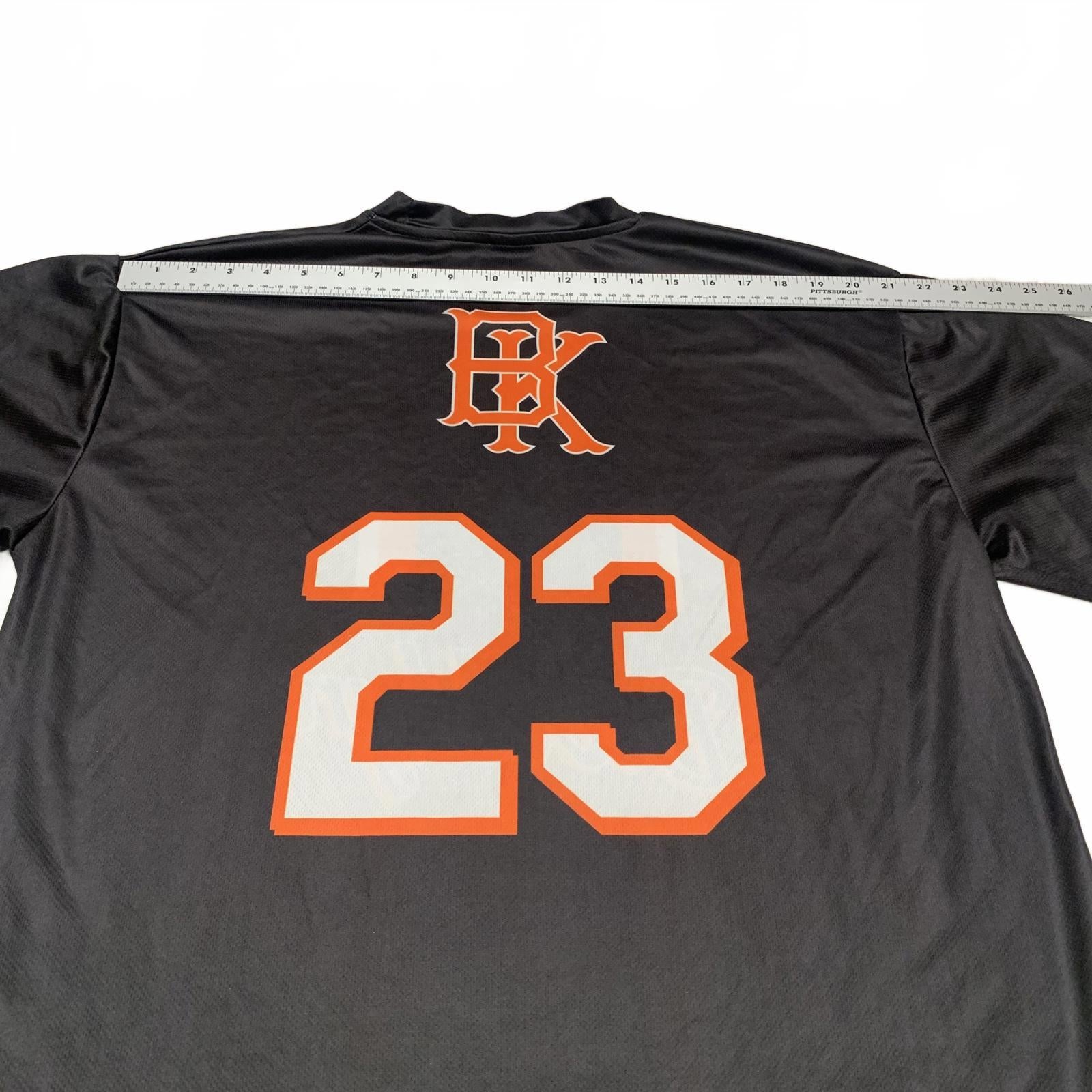 Camiseta deportiva negra de los Brooklyn Coyotes, talla AXL, para hombre, talla 23