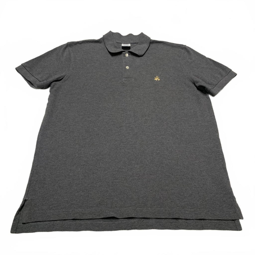Polo Brooks Brothers 1818 de algodón para hombre, talla grande, gris, de alto rendimiento y corte ajustado