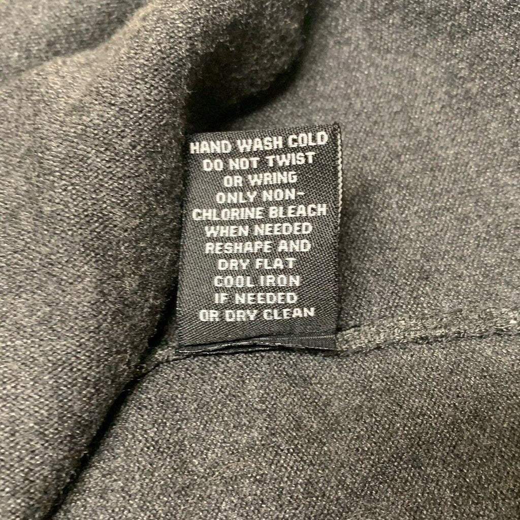 Suéter Premise Studio de punto suave gris pequeño con hebilla frontal abierta en cascada para mujer