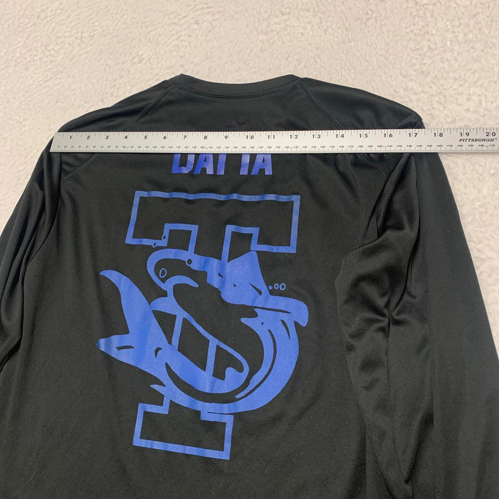 Camiseta de manga larga para natación y buceo Badger Sports Brooklyn Tech negra para hombre (talla S)