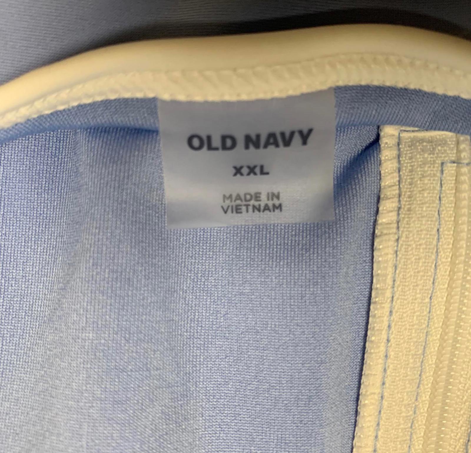 Traje de baño de una pieza azul XXL para mujer de Old Navy con cremallera frontal