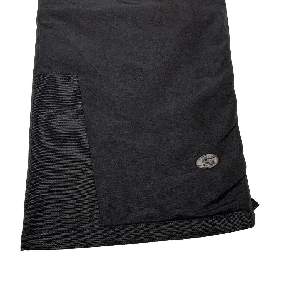 Pantalones de nieve para eslalon para hombre, talla M, nailon negro, bolsillos con cremallera en los tobillos, para esquí y snowboard Storm