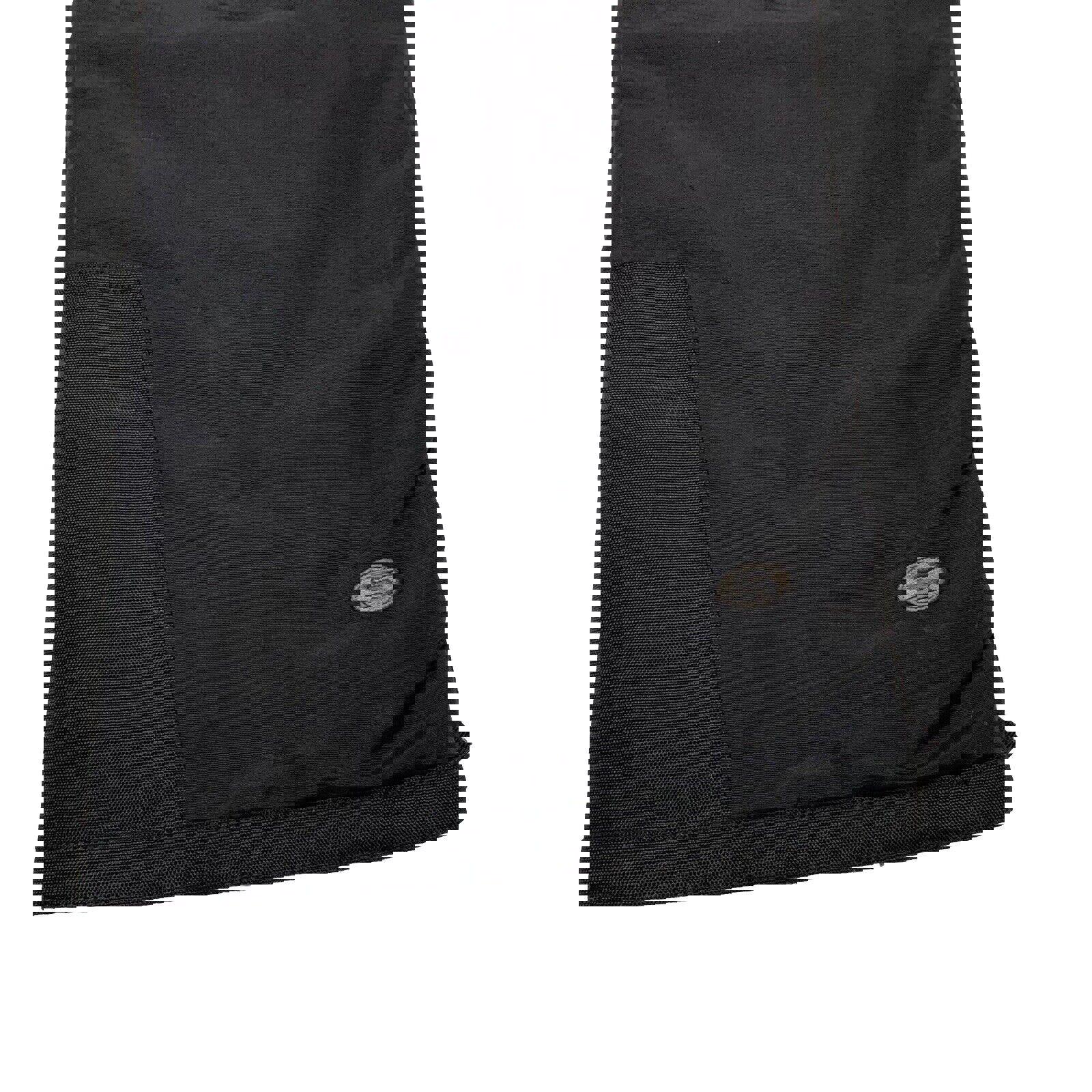 Pantalones de nieve para eslalon para hombre, talla M, nailon negro, bolsillos con cremallera en los tobillos, para esquí y snowboard Storm