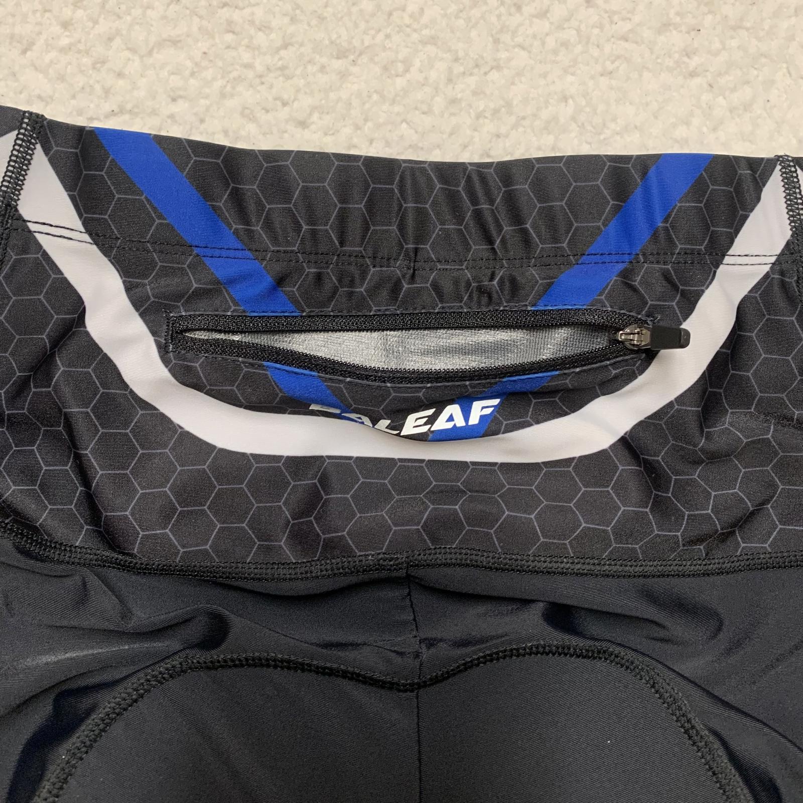 Pantalones cortos de ciclismo acolchados BALEAF para hombre, talla grande, azul y negro