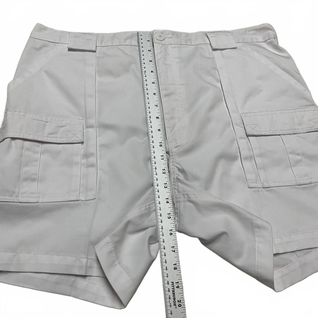 Pantalones cortos cargo de mezclilla blanca Weekender para hombre, talla 42, talla 39, para exteriores