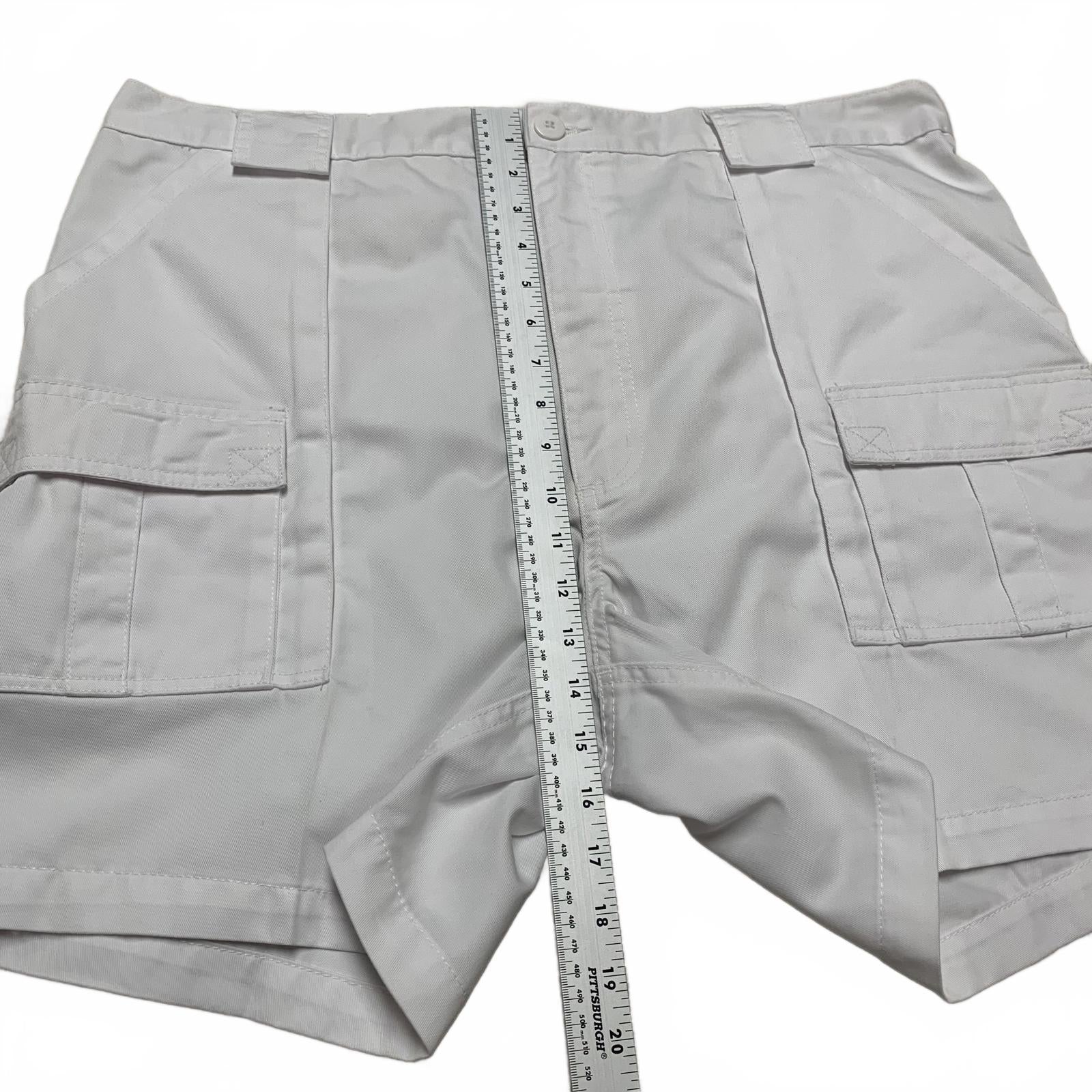 Pantalones cortos cargo de mezclilla blanca Weekender para hombre, talla 42, talla 39, para exteriores