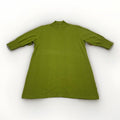 Of White Women’s Size 38 Lime Green  Half Sleeve Mock Neck Shirt Stretch Top