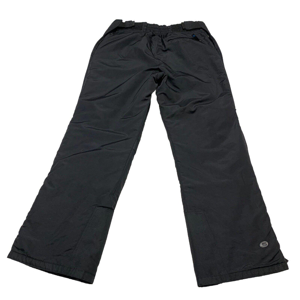 Pantalones de nieve para eslalon para hombre, talla M, nailon negro, bolsillos con cremallera en los tobillos, para esquí y snowboard Storm