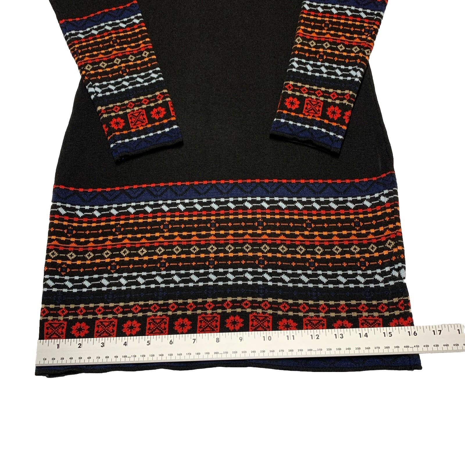 Vestido midi ajustado de punto negro pequeño de POOF Junior con ajuste elástico