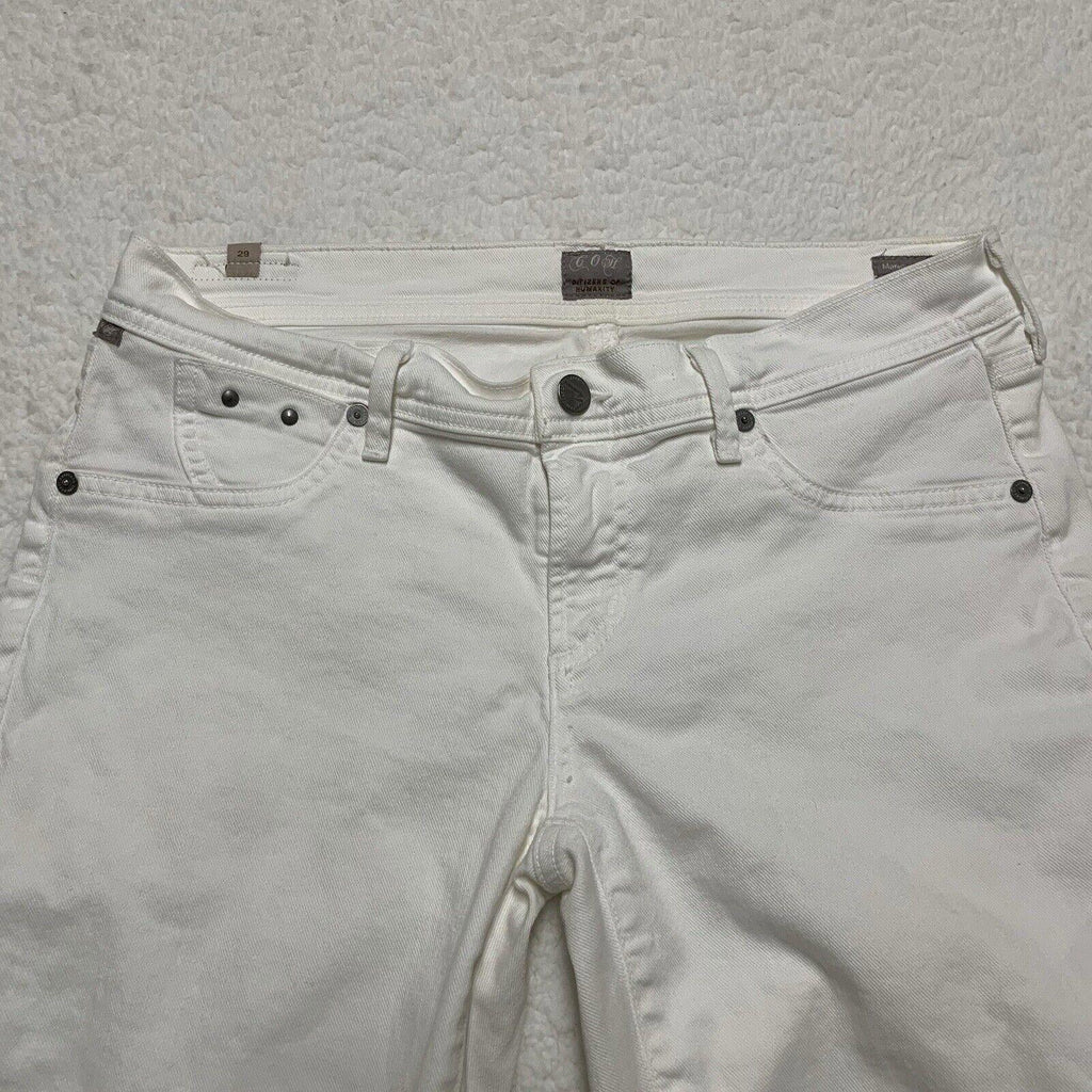 Vaqueros blancos de corte acampanado para mujer Citizens of Humanity, talla 29