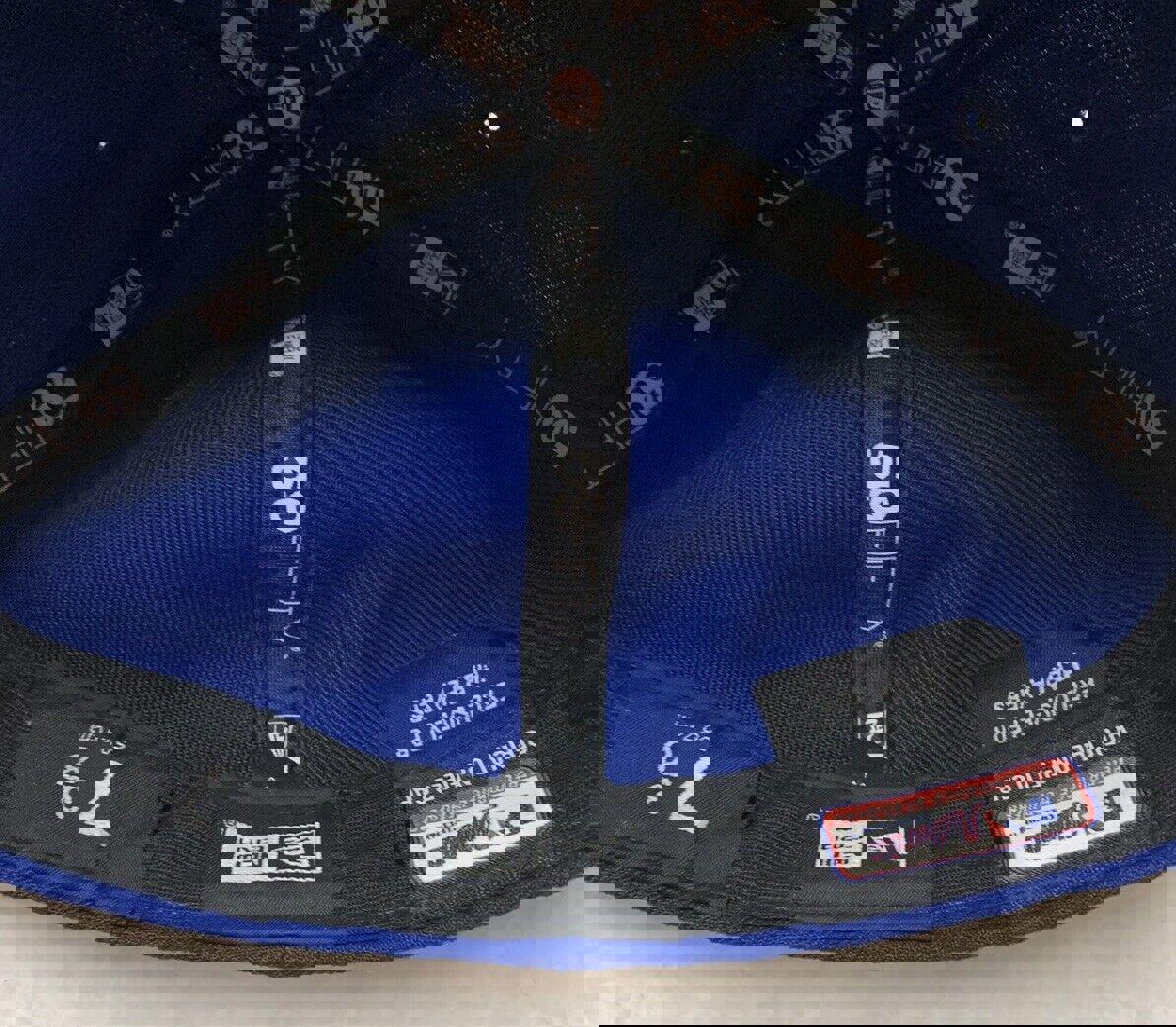 Gorra de béisbol oficial New Era 59Fifty de los NY Mets, para practicar en el campo, talla 7 3/8