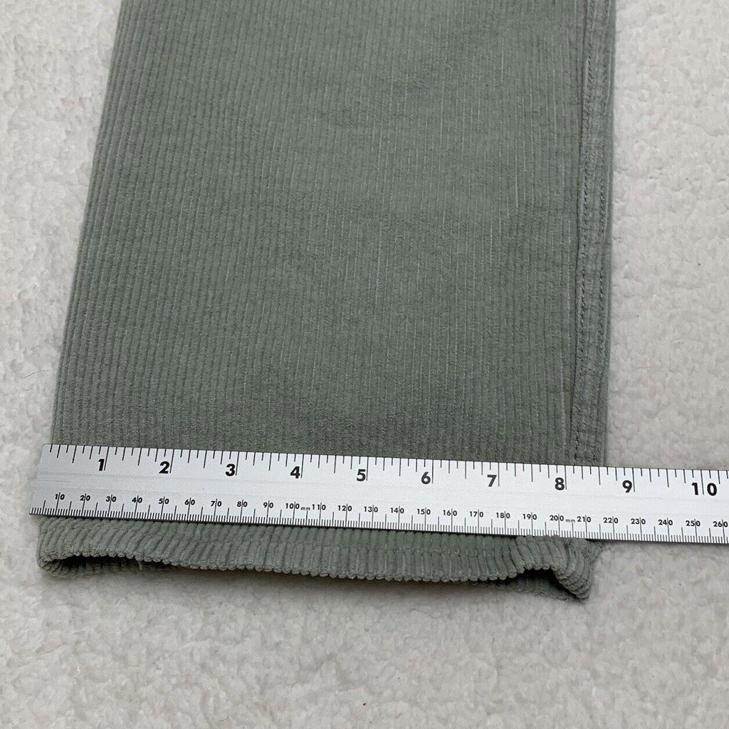 Pantalones de pana Motel para mujer, talla XS, verde menta, pierna ancha, ligeros