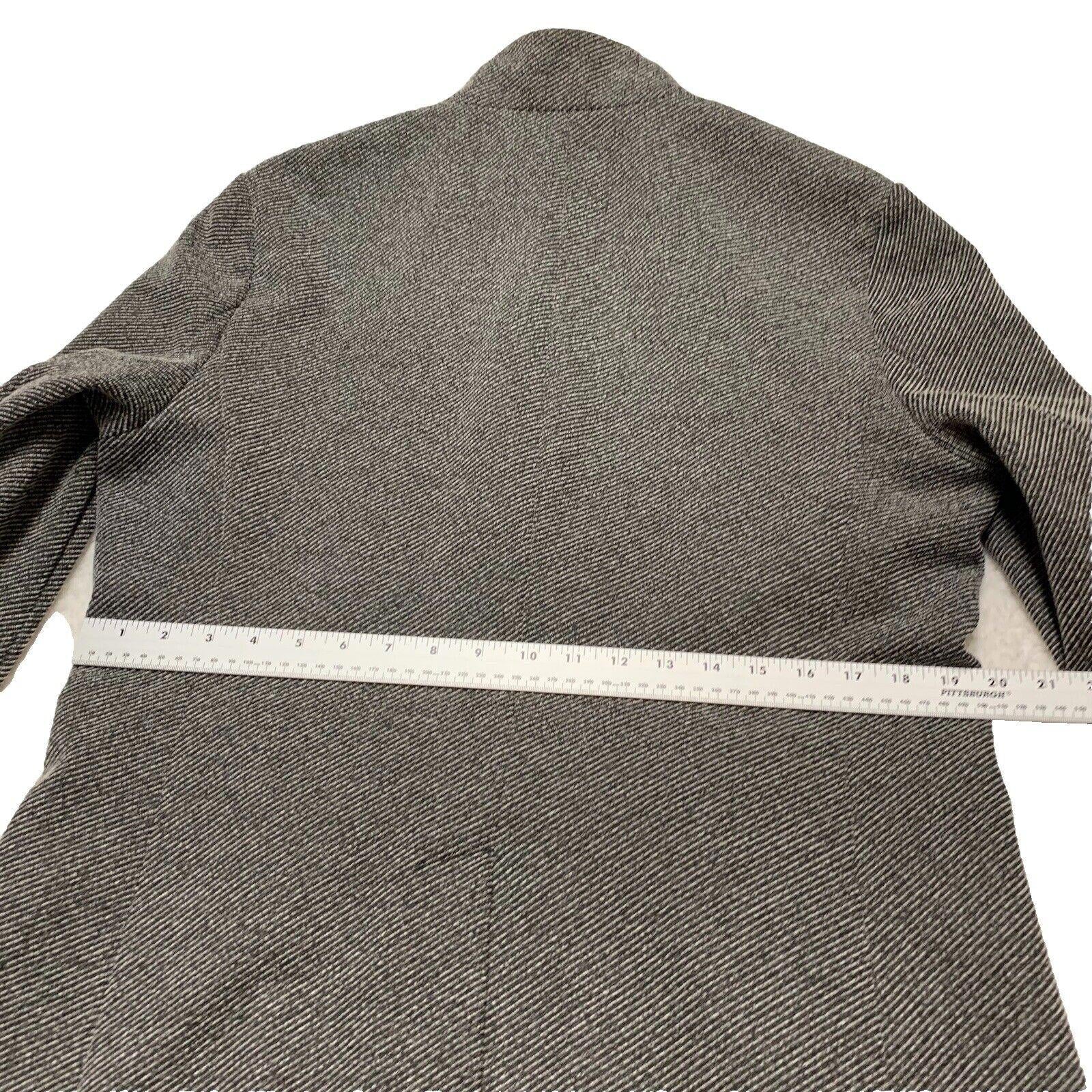 Abrigo de cuello alto con hebilla para hombre de Zara, talla 42, gris espiga, fabricado en Turquía