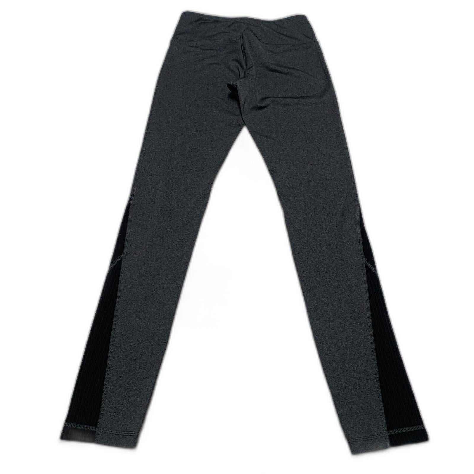 Leggings deportivos Reebok para mujer, talla XS, color gris y negro