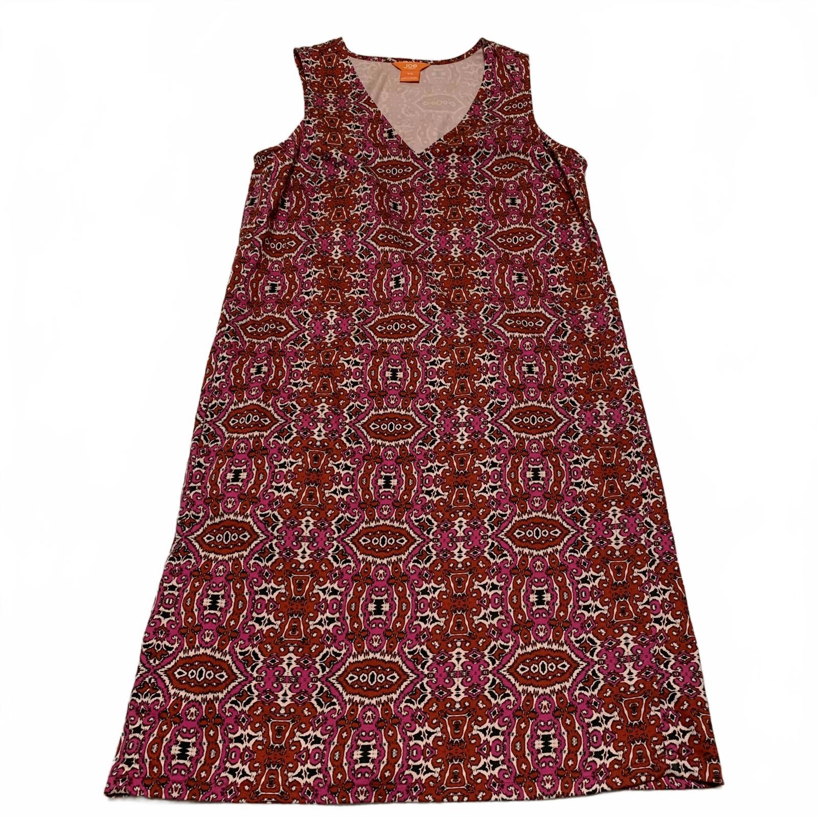 Vestido tubo Joe Fresh con cuello en V, sin mangas y estampado floral, talla S para mujer