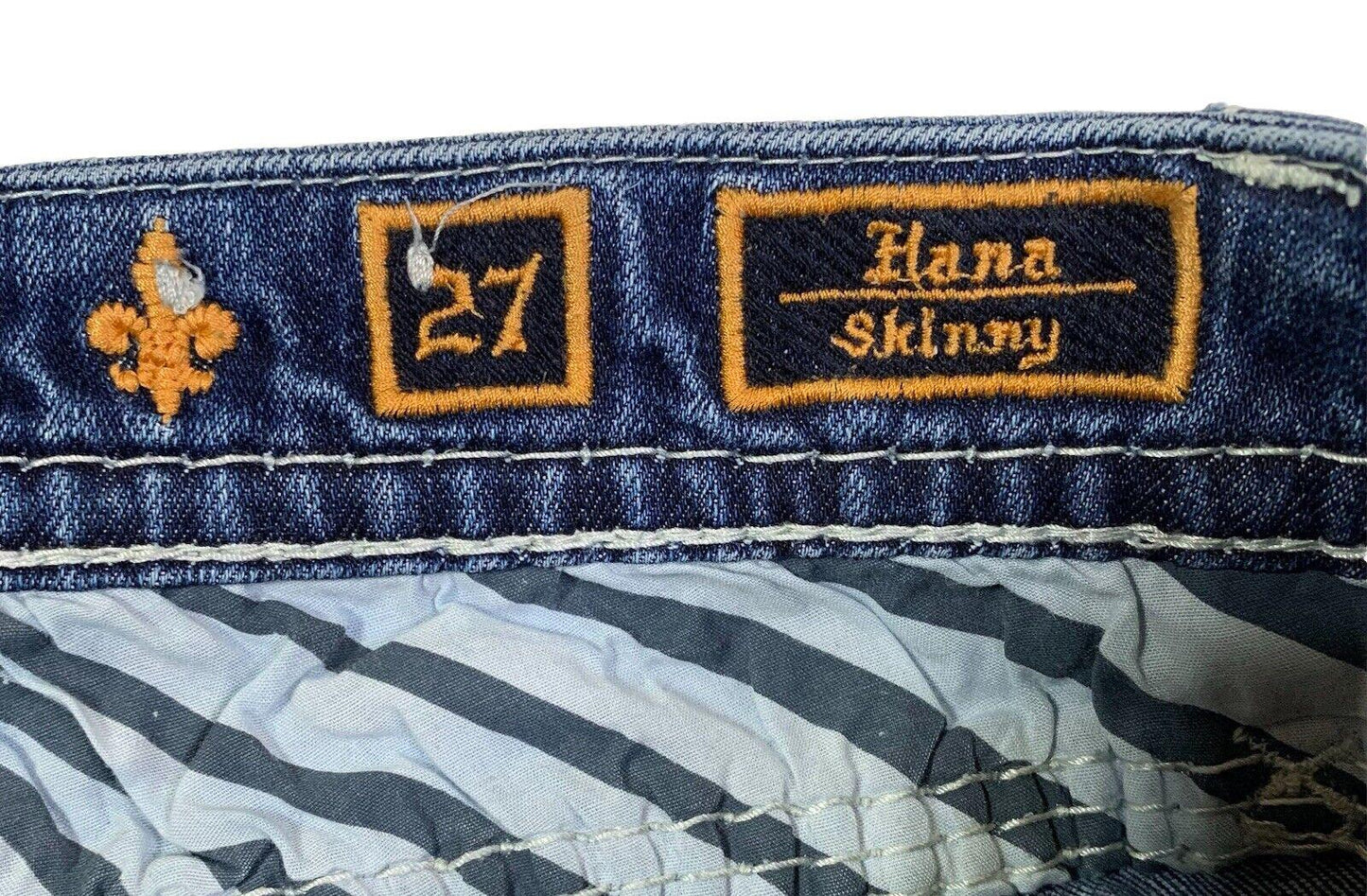 Rock Revival Women's Jeans Size 27 Bold Stitch Cowboy Pocket
