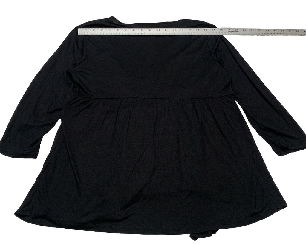 Túnica con cinturón estilo bohemio festivo en blanco y negro PXL para mujer de Style &amp; Co.