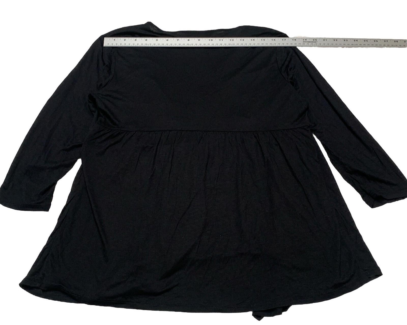 Túnica con cinturón estilo bohemio festivo en blanco y negro PXL para mujer de Style &amp; Co.