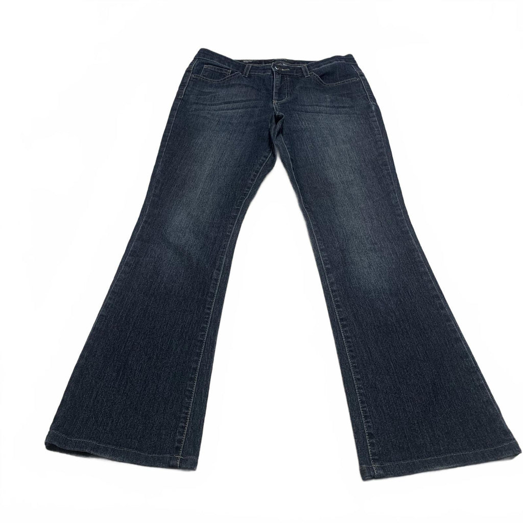 Vaqueros Nine West para mujer, talla 8R, lavado azul oscuro, corte de bota, 32 x 29