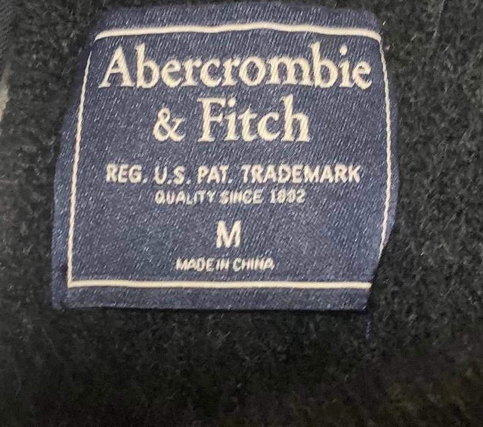 Suéter Abercrombie &amp; Fitch de manga larga negro Y2K con lazo en la espalda para mujer, talla M