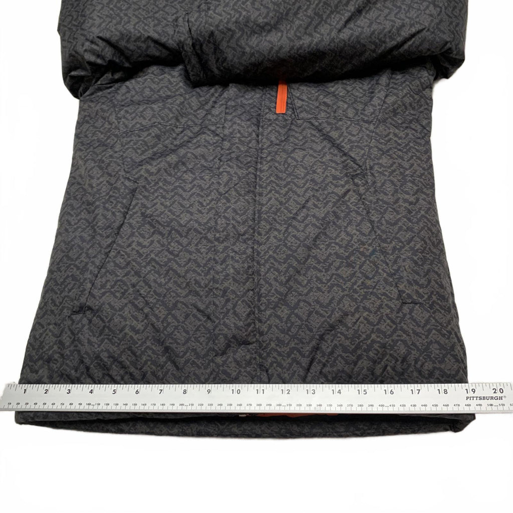 Chaqueta aislante con capucha y color negro y naranja de Columbia, talla grande para hombre