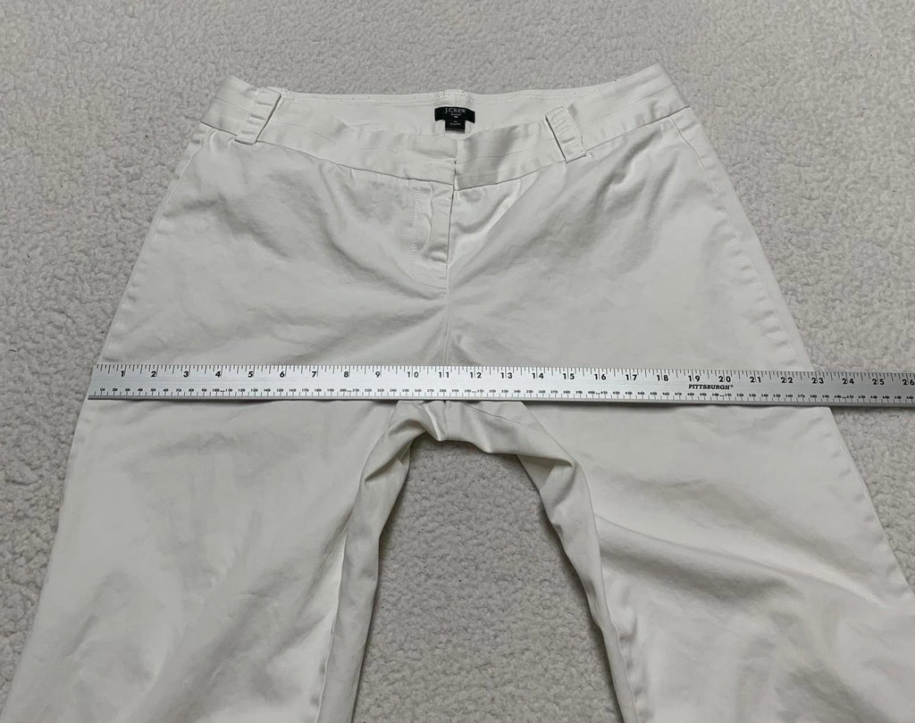 Pantalones cortos blancos de pierna ancha y corte urbano de J. Crew para mujer, talla 14