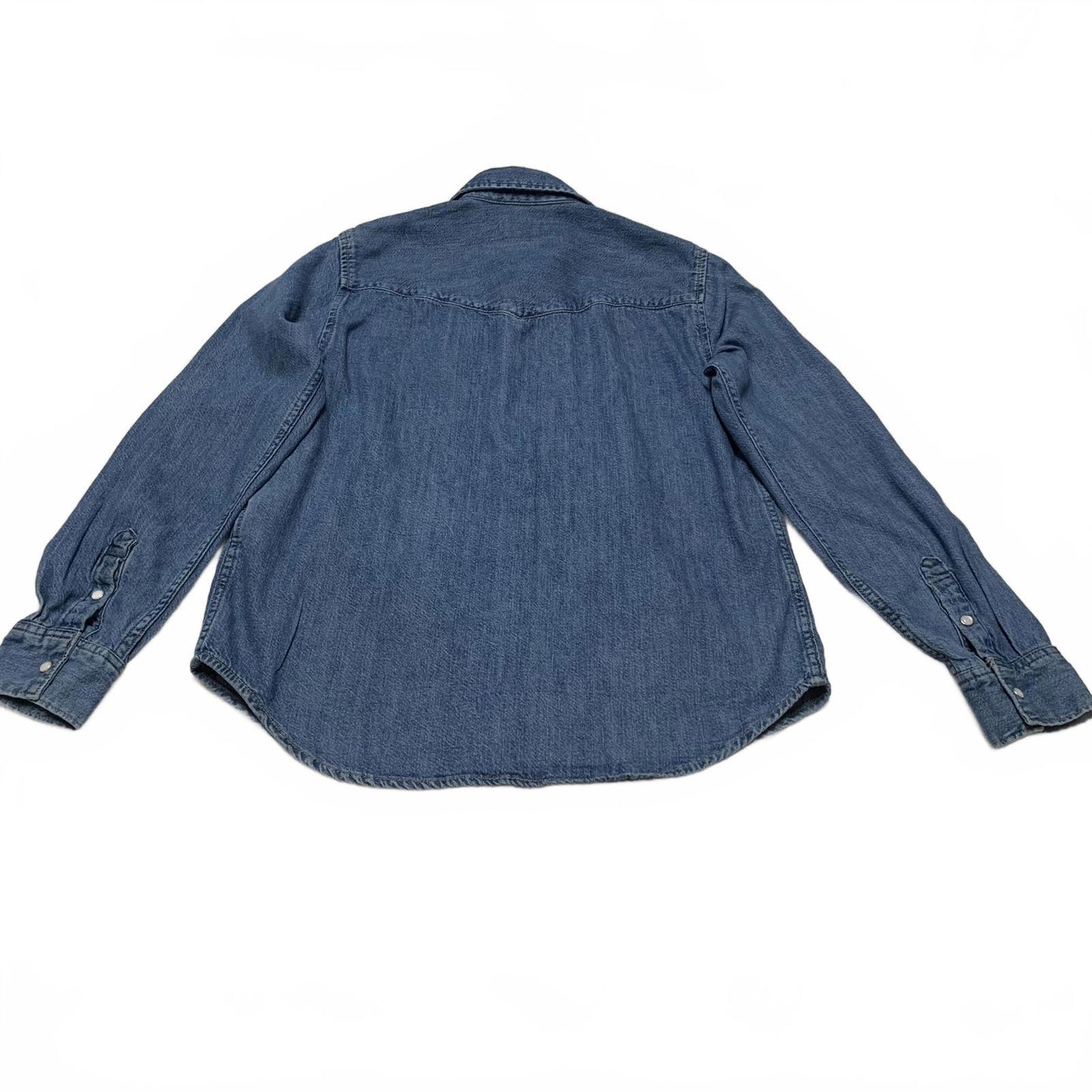 Levi's Denim Shirt Womens Sz Small Blue Classic Western Style Cotton