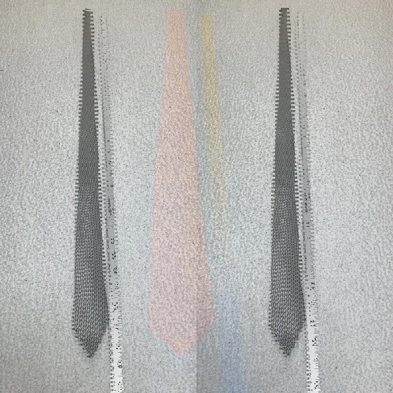 Corbata para hombre Laurant Bennet Milano de 58 pulgadas, color melocotón, gris azulado, marrón, estampado de cuadros