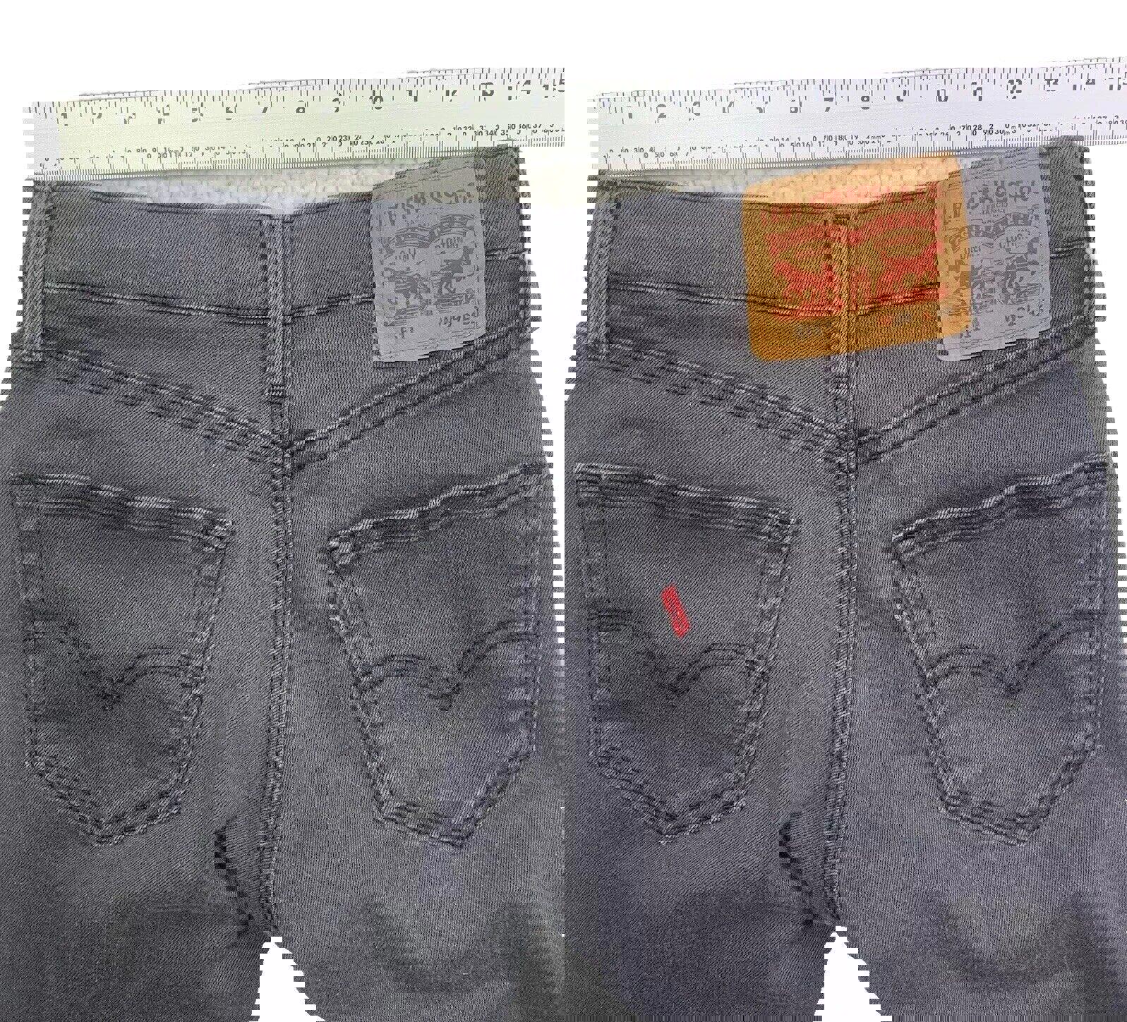 Vaqueros Levi Strauss 511 para hombre, talla 29x32, color gris, talla 5, corte recto