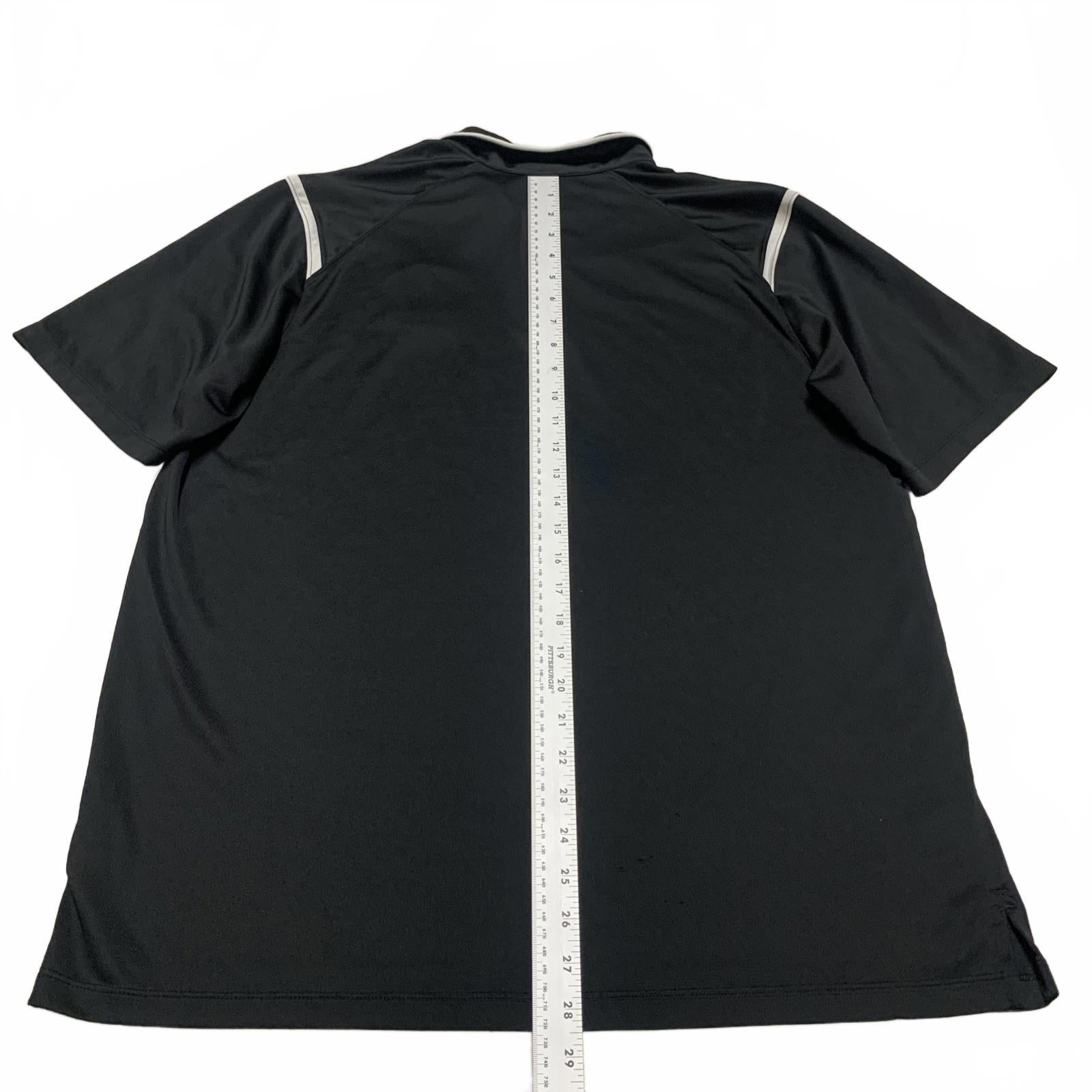 Polo de lacrosse Nike DRI-FIT para hombre, talla grande, color negro