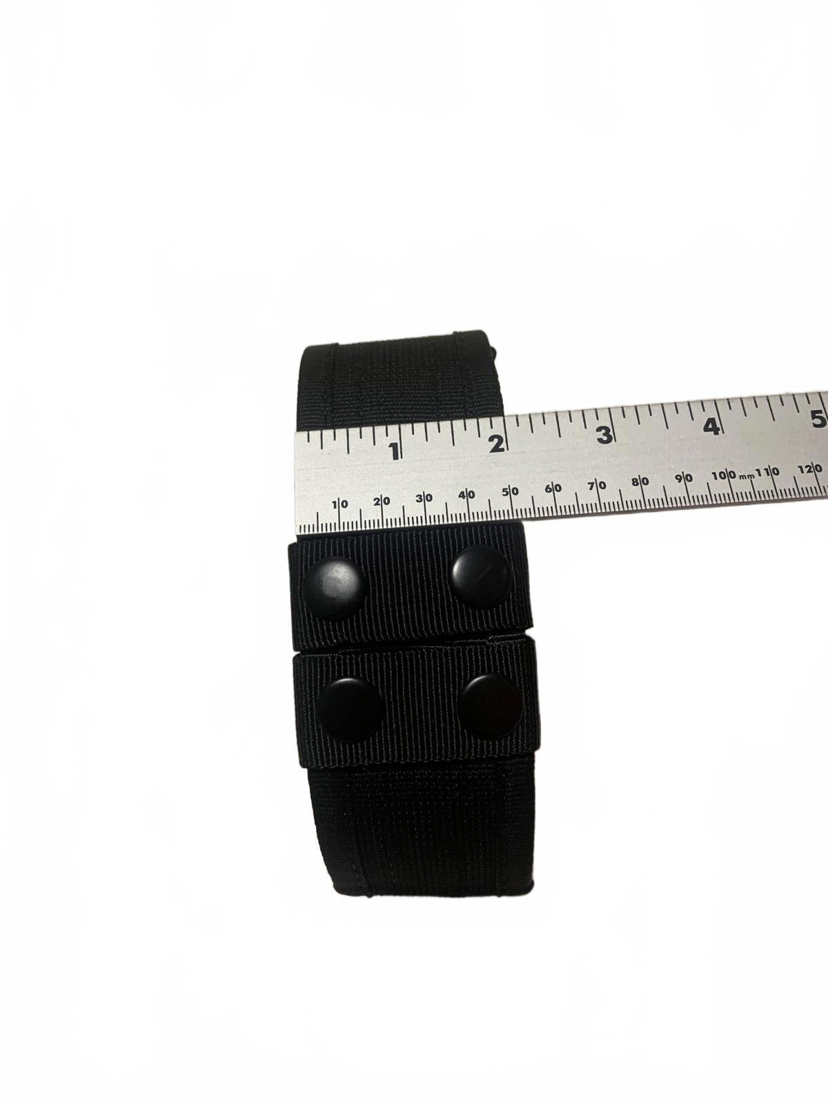 Hebilla de cinturón negra ajustable de nailon resistente con diseño multibroche