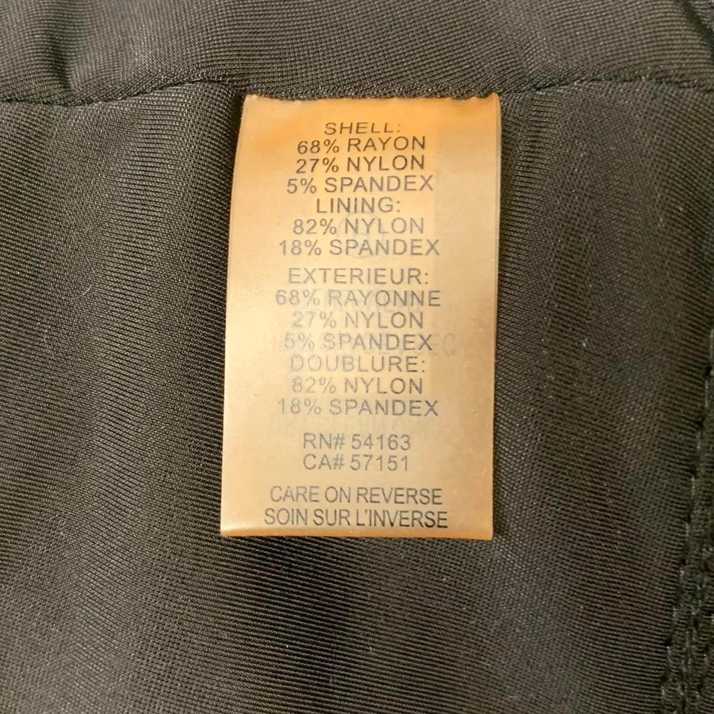 Falda tubo elegante negra de Ivanka Trump para mujer, elástica, de 76 cm de cintura, sin cierres