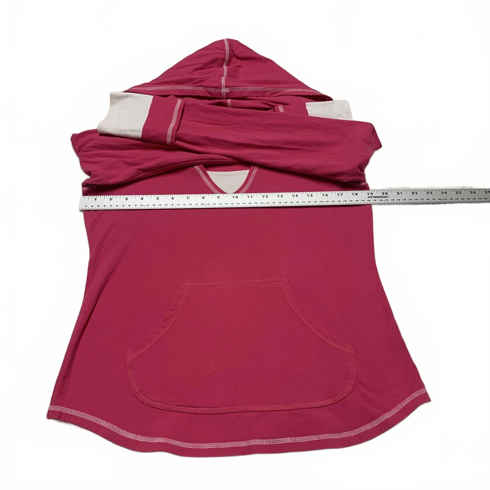 JU MORETULTRA Top de manga larga con capucha rosa talla mediana para mujer