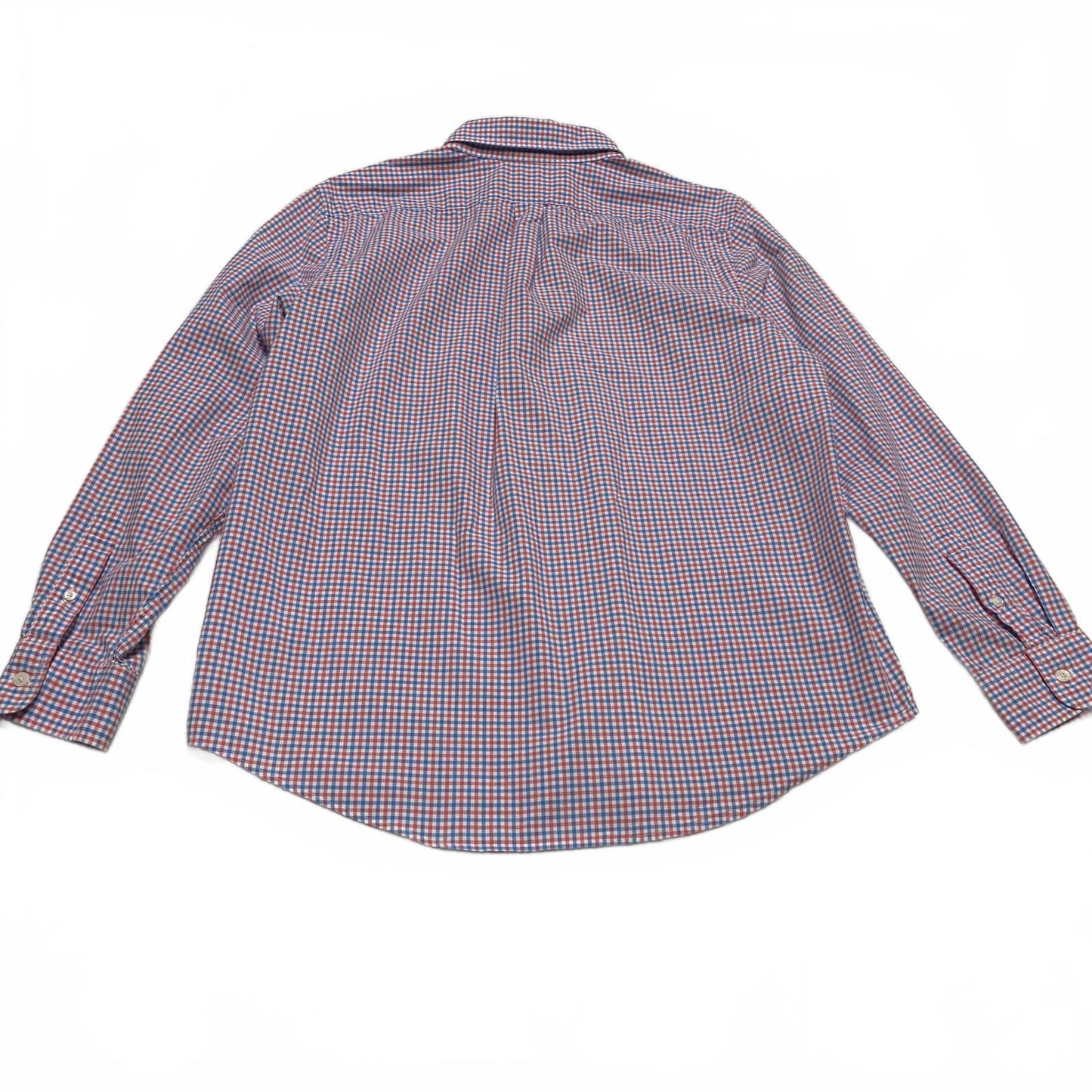 Vineyard Vines Men’s Large Red Blue Check Slim Fit Murray Button Shirt