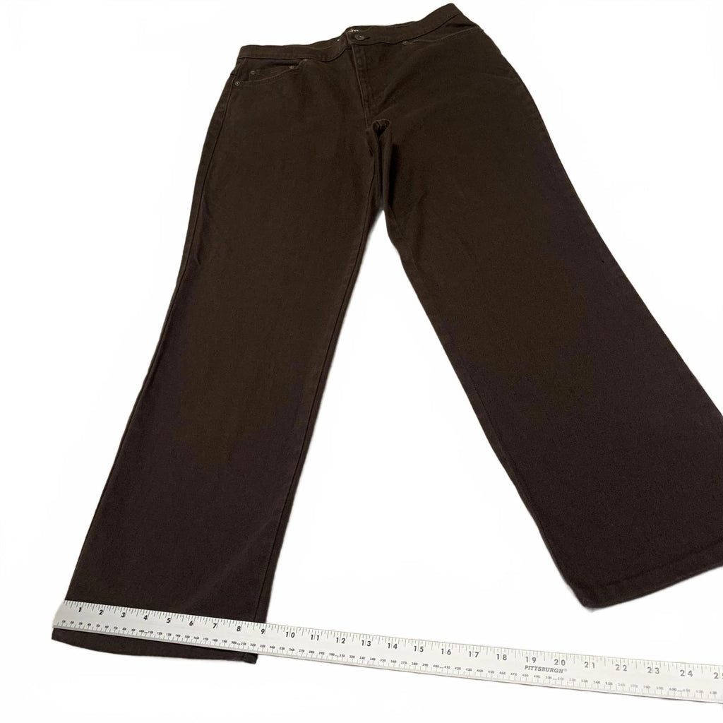 Pantalones casuales marrones de corte fácil sin etiqueta de talla para mujer de Style &amp; Co.