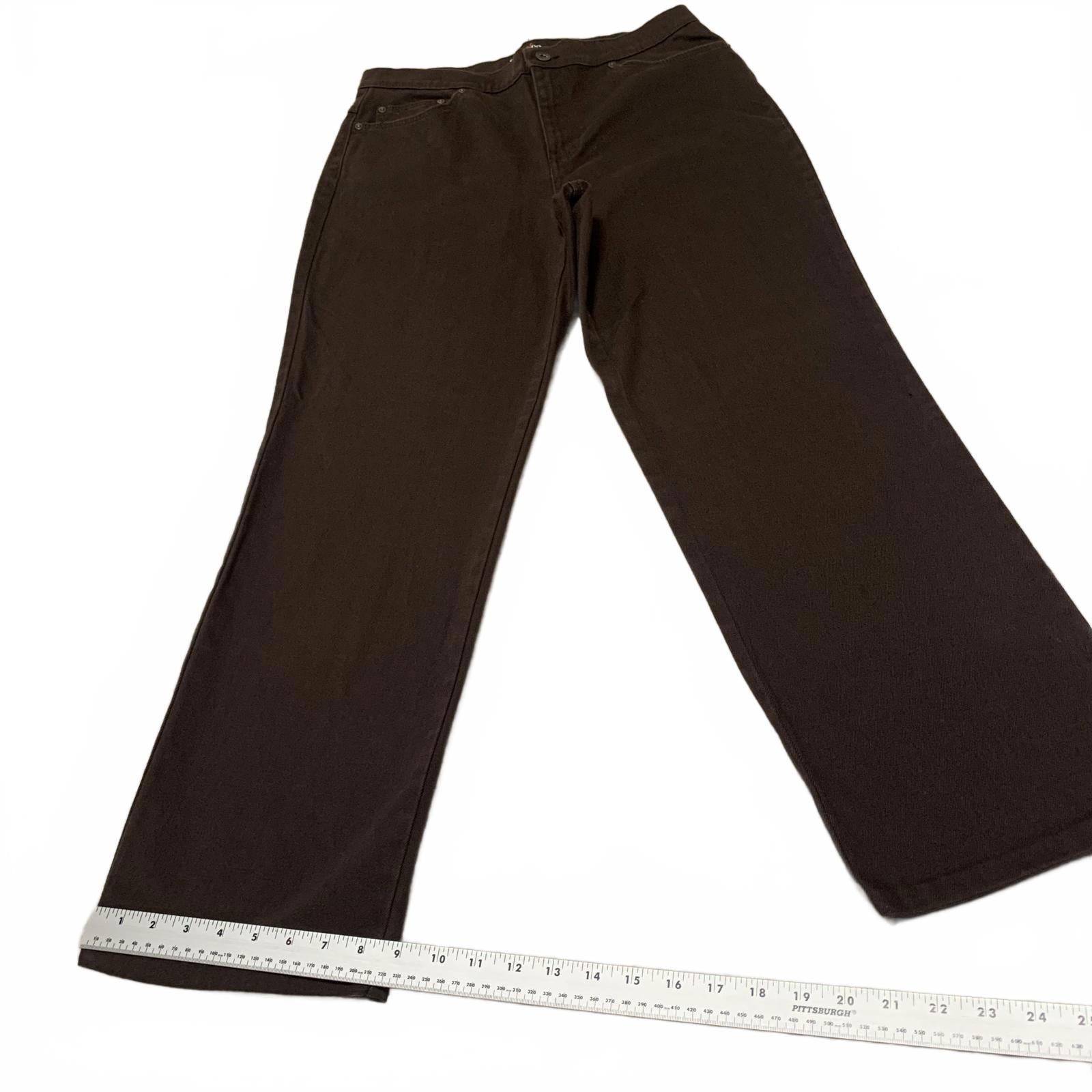 Pantalones casuales marrones de corte fácil sin etiqueta de talla para mujer de Style &amp; Co.