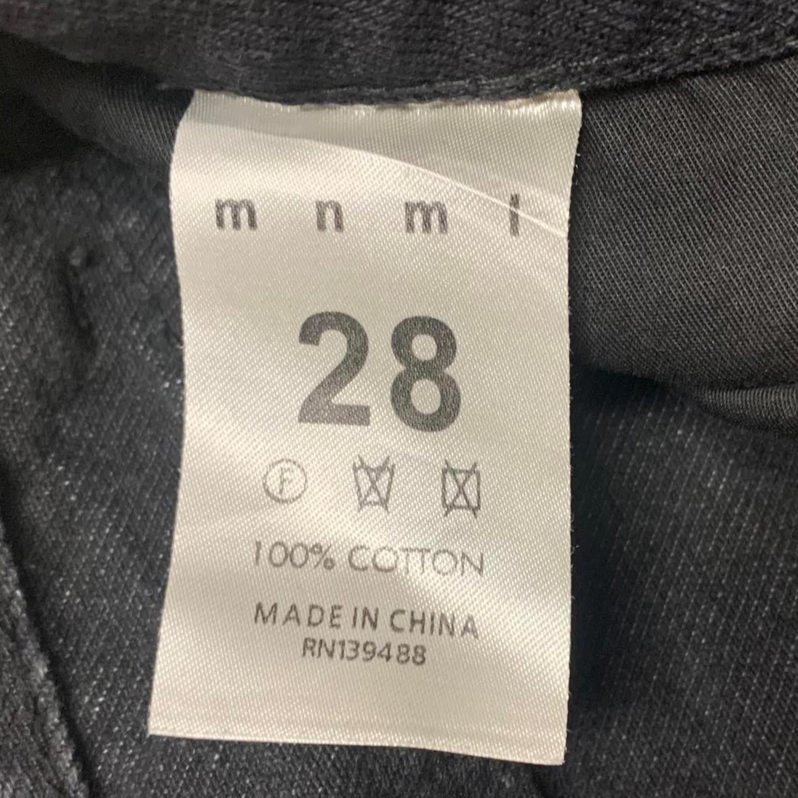 Vaqueros negros con estampado de calavera para hombre MNML, talla 28