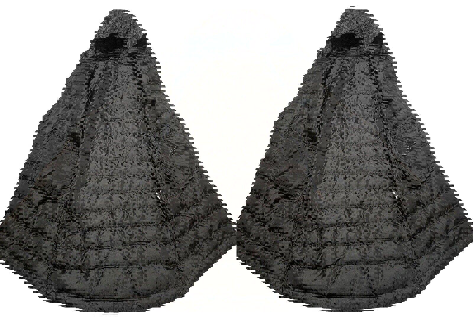 Chaqueta acolchada larga con capucha, ligera y plegable, negra, talla extragrande, para mujer de Zara Basic